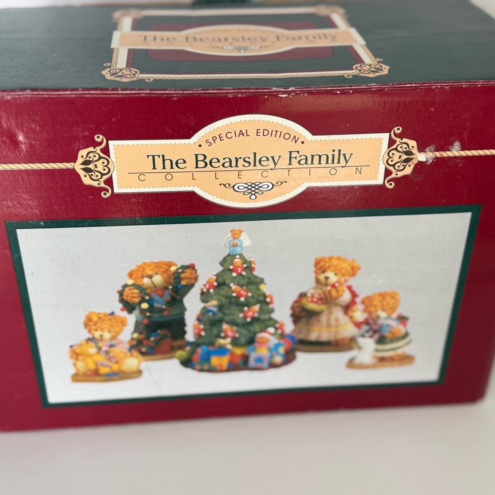 Vintage Holiday Figurine Set - Festive Multicolor